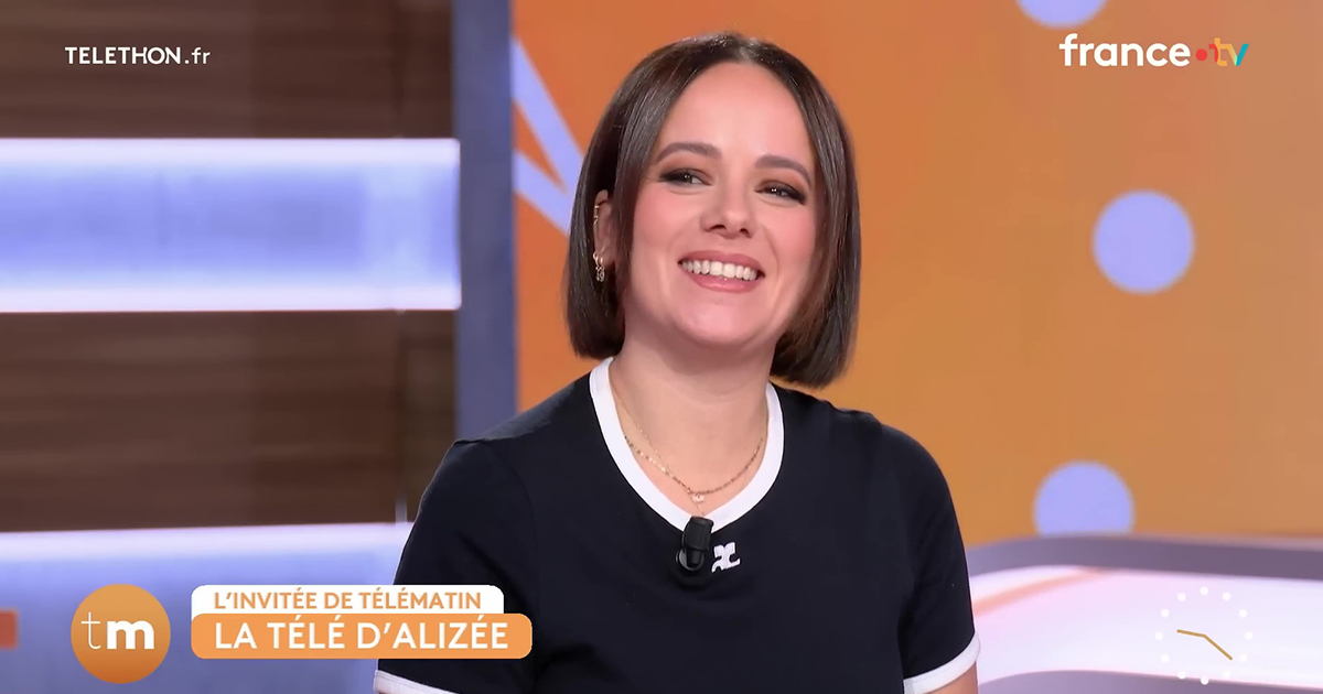 Alizée illumine le plateau de « Télématin »